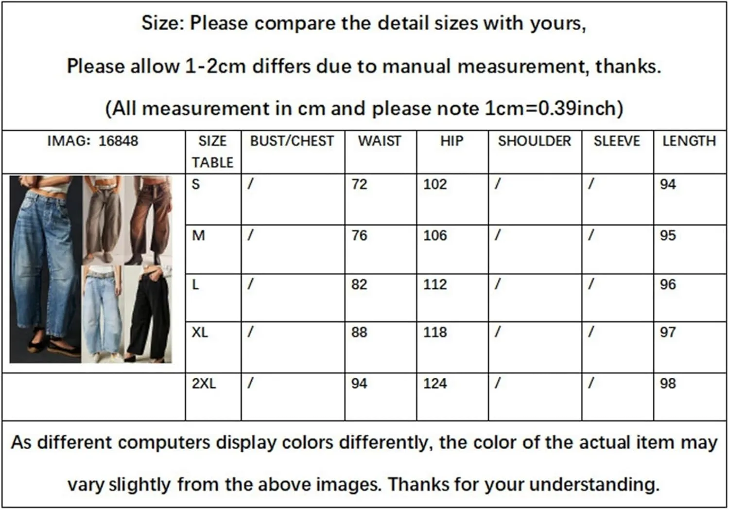 Women Casual Wide Leg Baggy Denim Pants Mid Waist Boyfriend Loose Jeans Barrel Jeans Women with Pockets