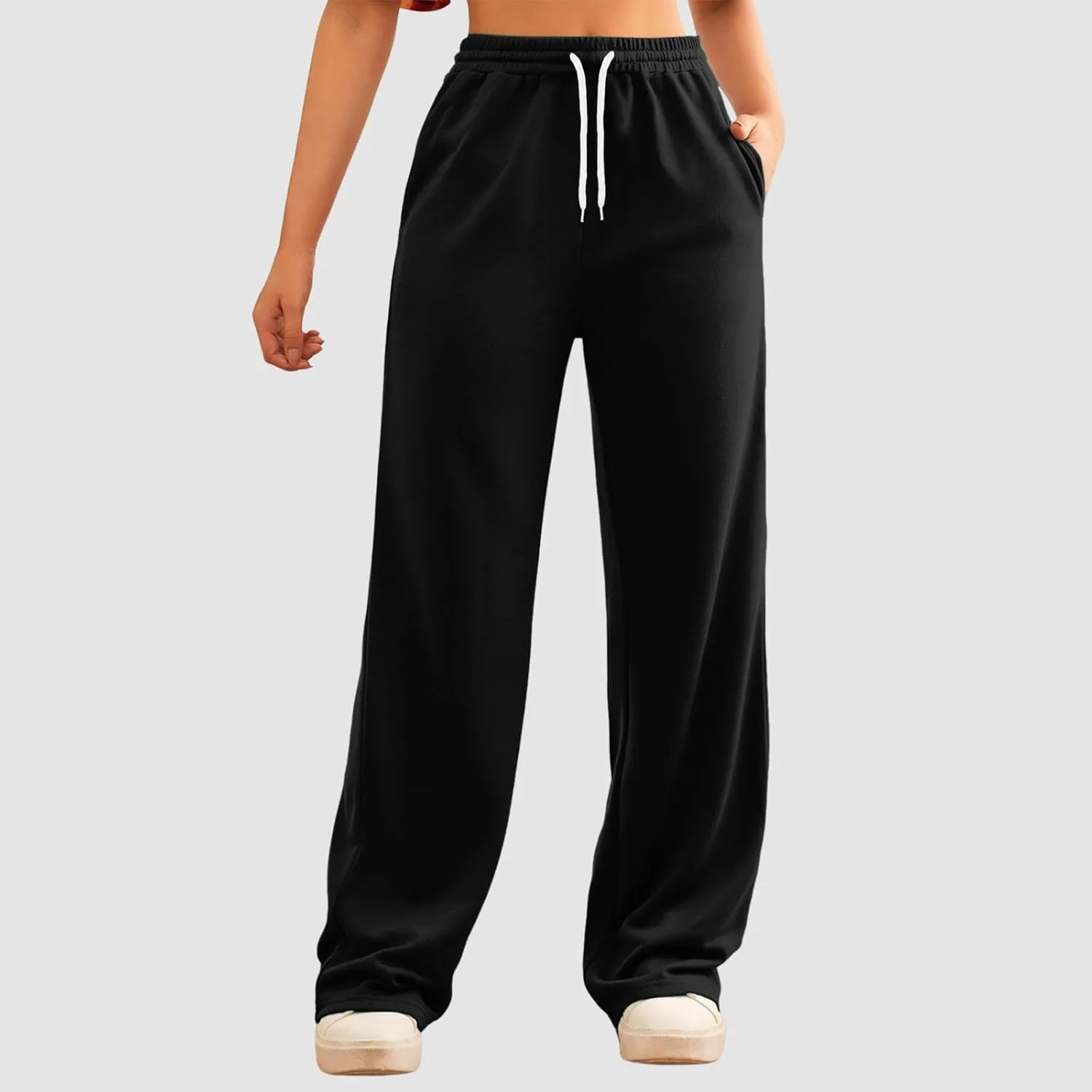 Women Cotton Linen Summer Y2K Fashion Pants Low Waist Bootcut Slim-Fit Pant Trousers Beach