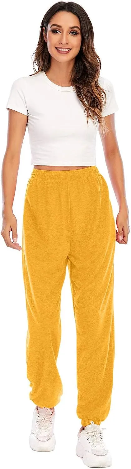 Women Linen Blend Summer Fashion Palazzo Lounge Pants Elastic Waist Baggy Stretchy Loose Fit Palazzo Lounge