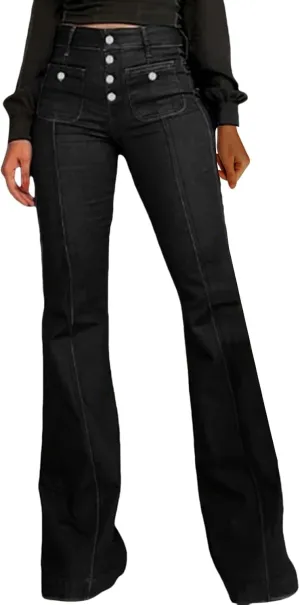 Women Sweatpants That Look Like Jeans High Waisted Trendy Y2k Tummy Casual Control Pant Straight Jeans for Women
