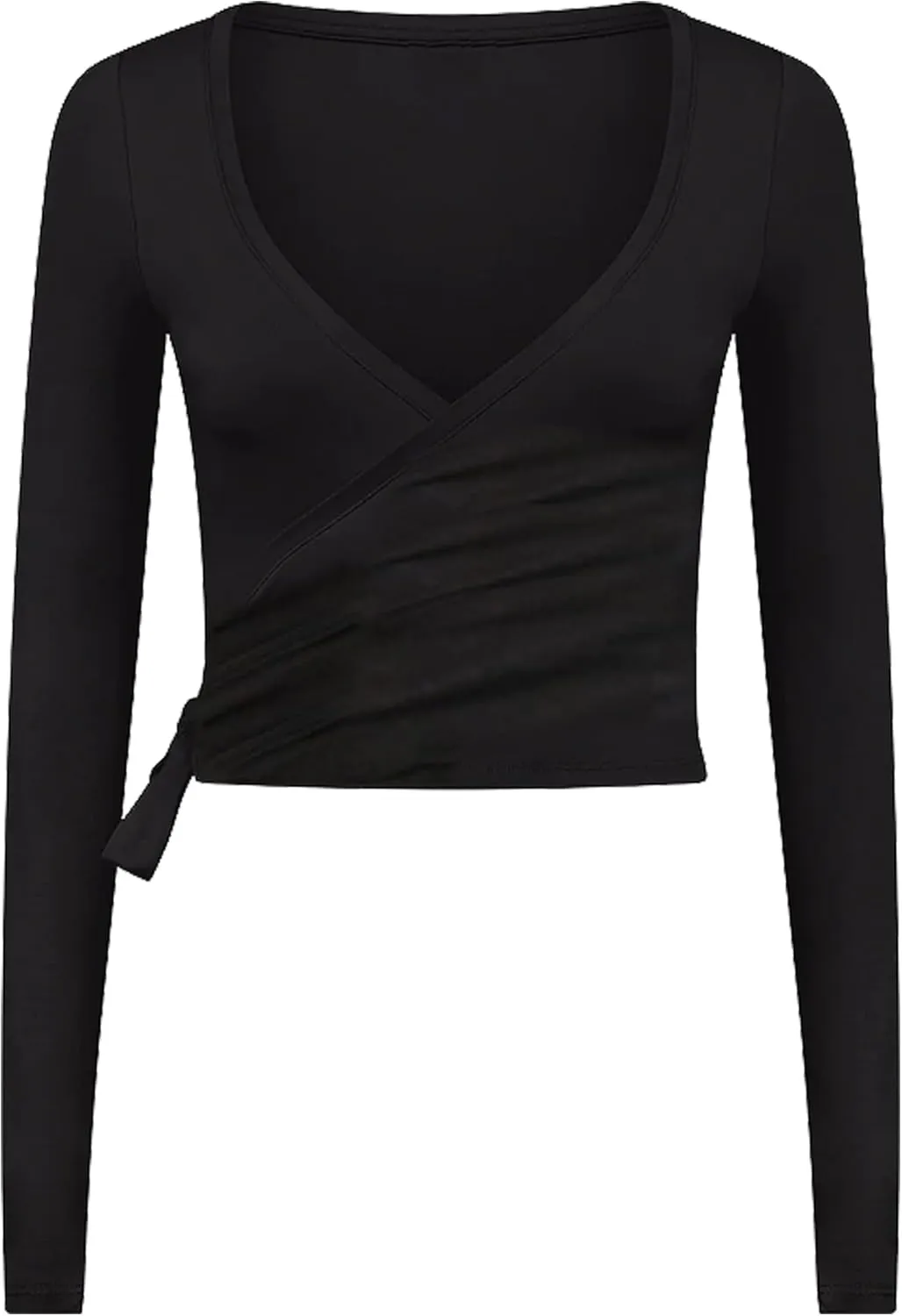 Women Tie Front Shrug Long Sleeve Bolero Cardigan Lightweight Casual Tops