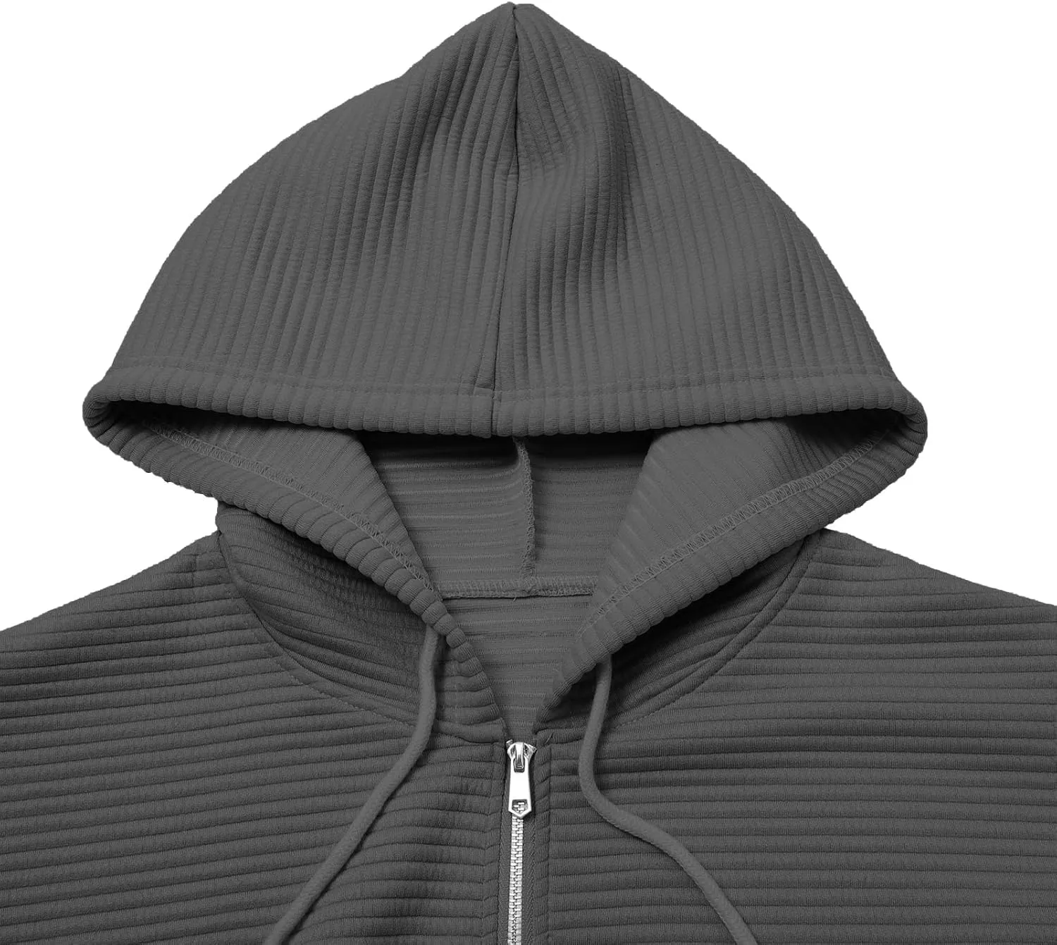 Women Zip Up Hoodie Long Sleeve Hooded Oversized Sweatshirts Y2K Jacket with Pockets Casual Drawstring Fall Coat