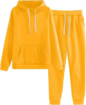 Womens 2 Piece Outfits Long Sleeve Crewneck Made Winter Two Piece Travel Outfits Sweatsuits Tracksuits