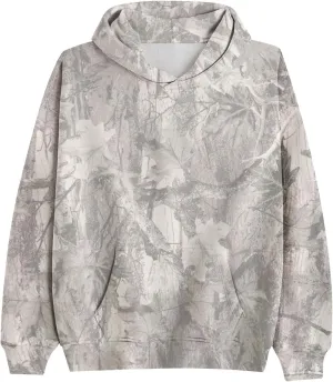 Women's Camo Hoodies Maple Leaf Print Oversized Hooded Sweatshirt Long Sleeve Fleece Pullover Hoodie Tops with Pockets