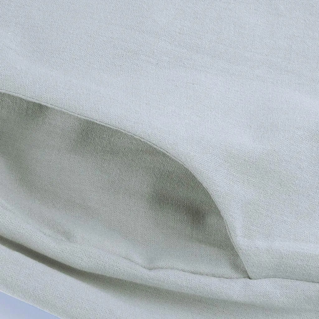 Women's Cotton Linen Pants Summer Casual Wide Leg Pant Loose Drawstring High Waist Palazzo Trousers with Pockets