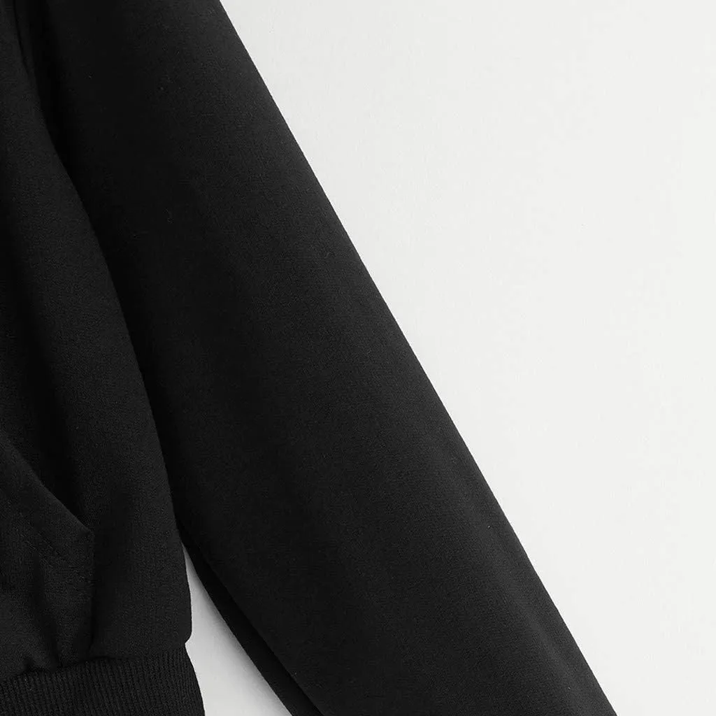 Women's Crop Tops Zip Up Hoodies Teen Girls Fall Jacket Casual Workout Long Sleeve Cropped Sweatshirts Y2K Clothes