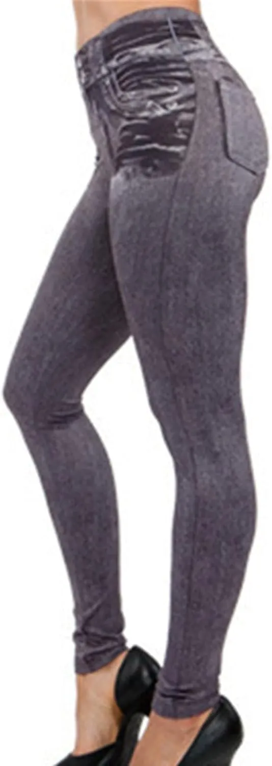 Women's Fashion Jeans 2024 Jeans Pants Pocket Plus Size Length Women Fitness Leggings Denim Slim Leggins Women's