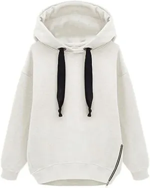 Womens Hoodies Pullover Thick Casual Winter Warm Fleece Sherpa Lined Hooded Drawstring Sweatshirt Sweater Pockets