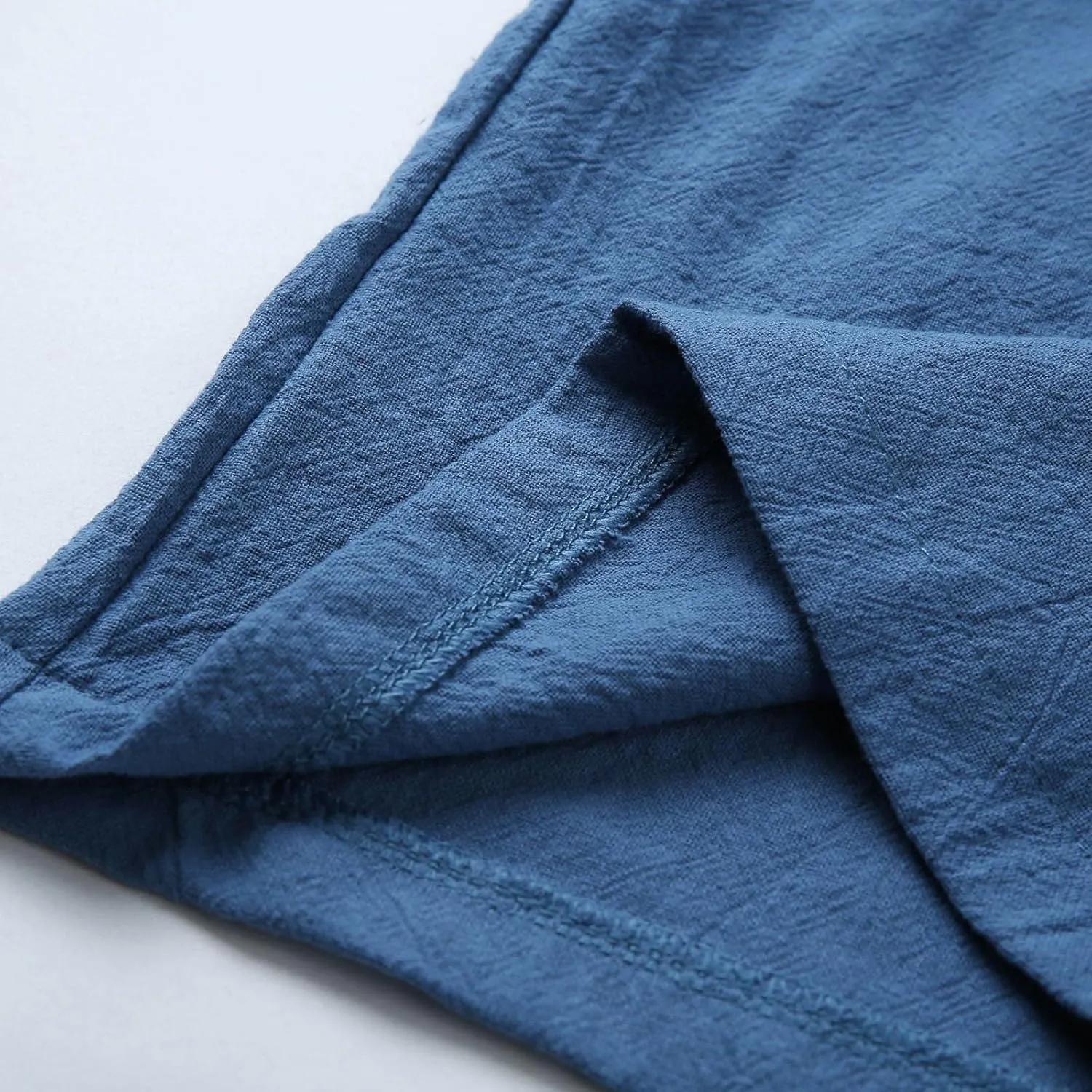 Womens Linen Summer Fashion Pants Elastic Waisted Wide Leg Slim Fit Trousers Trendy
