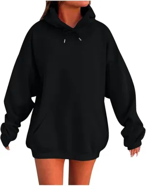 Womens Oversized Hoodies Sweatshirts Winter Fall Long Sleeve Basic Pullover 2024 Fashion Y2k Tops Trendy Loose Outfit
