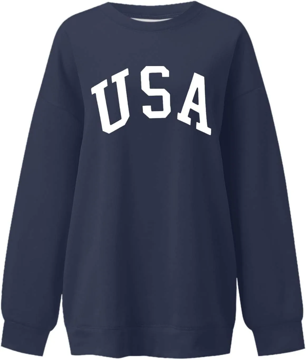 Women's Oversized Sweatshirt TEXAS Print Crewneck Long Sleeve Casual Loose Pullover Tops Comfy Fall Sweater