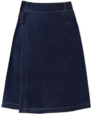 Women's Summer Thin Five Point Wide Leg Jeans Skirt Casual Loose High Waisted Pencil Jeans Short Skirt