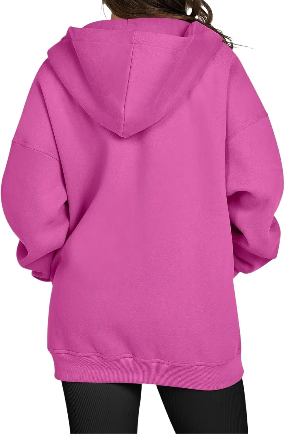 Womens Zip Up Hoodies Oversized Hooded Sweatshirt Casual Long Sleeve Jackets Coat Workout Tops Y2K Outfits