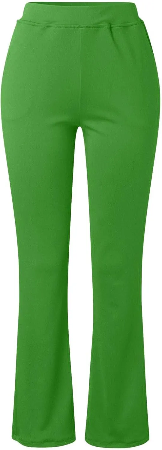 Work Pants for Women 2025 High Waist Stretch Soft Comfy Athletic Workout Yoga Dressy Pants Casual Business Trousers