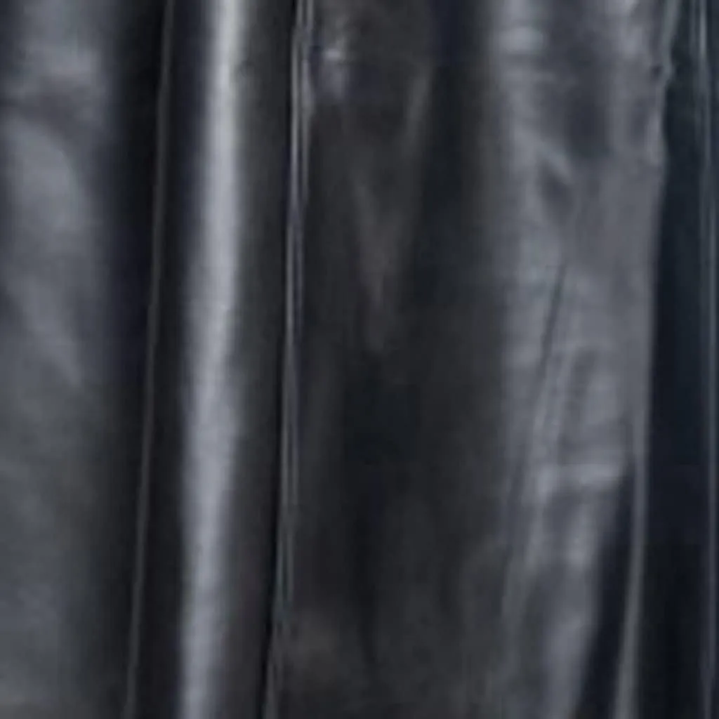 XUNRYAN Mens Long Leather Jacket Trench Coat Big and Tall Retro Faux-Leather Vintage Steampunk Gothic Jacket Overcoat