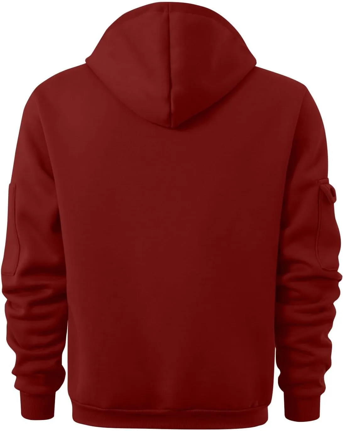ZEFOTIM Hoodie for Men Drawstring Quarter Zip Hoodies Soild Color Pullovers Winter Sweatshirts with Pockets