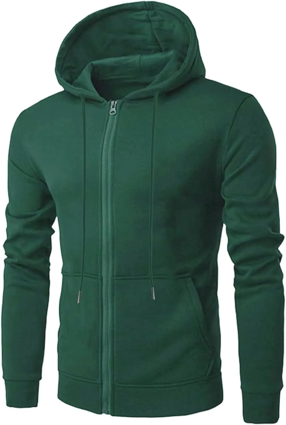 Zip Up Hoodie Men Mens Full Zip Casual Pullover Hoodies Fall Winter Work Sweatshirt Long Sleeve Drawstring Hoodies