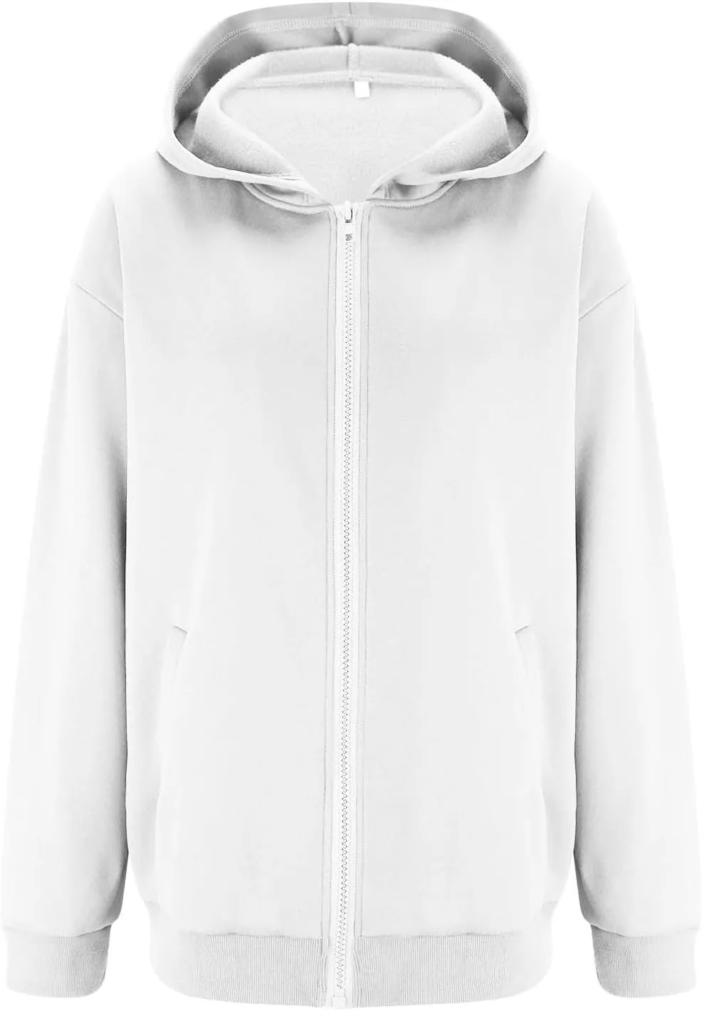 Zip Up Hoodies for Women Oversized Sweatshirt with Hooded Long Sleeve Jackets Coat Workout Y2K Outfits 2024 Fall