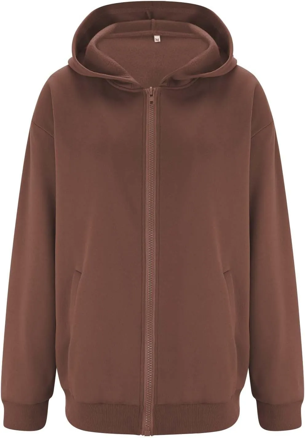 Zip Up Hoodies for Women Oversized Sweatshirt with Hooded Long Sleeve Jackets Coat Workout Y2K Outfits 2024 Fall